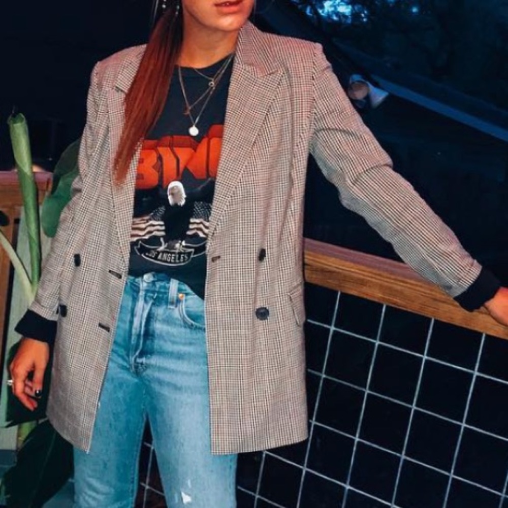 Trouvé Plaid Oversized Blazer